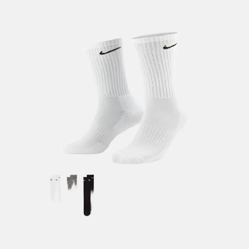 Bicycle chainstay clip-Nike Everyday Cushioned Training Crew Socks -Multi-Colour