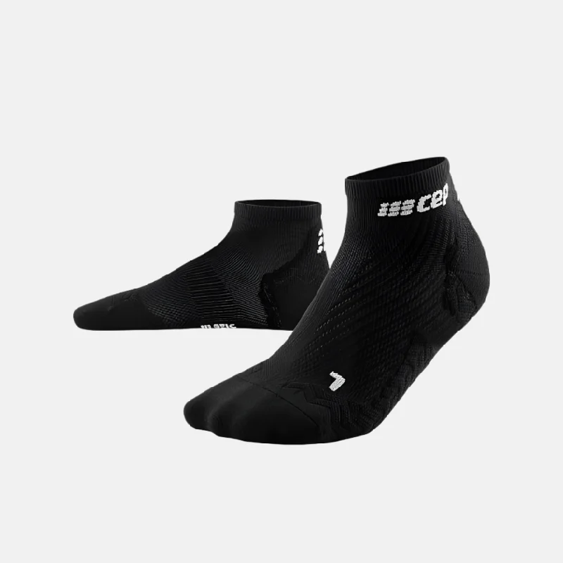 Bike wheel strap-Cep Ultralight Low Cut Men's Compression Socks -Black