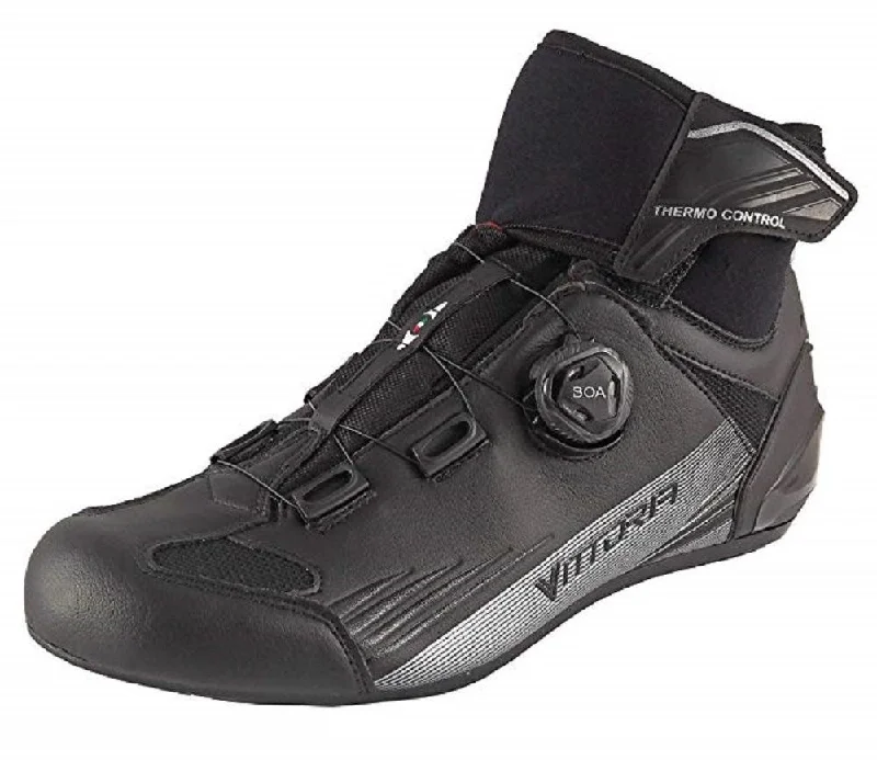 Bicycle brake clip-Vittoria Polar Winter Performance Road Cycling Shoes - Black (EU 38, 39, 41.5)