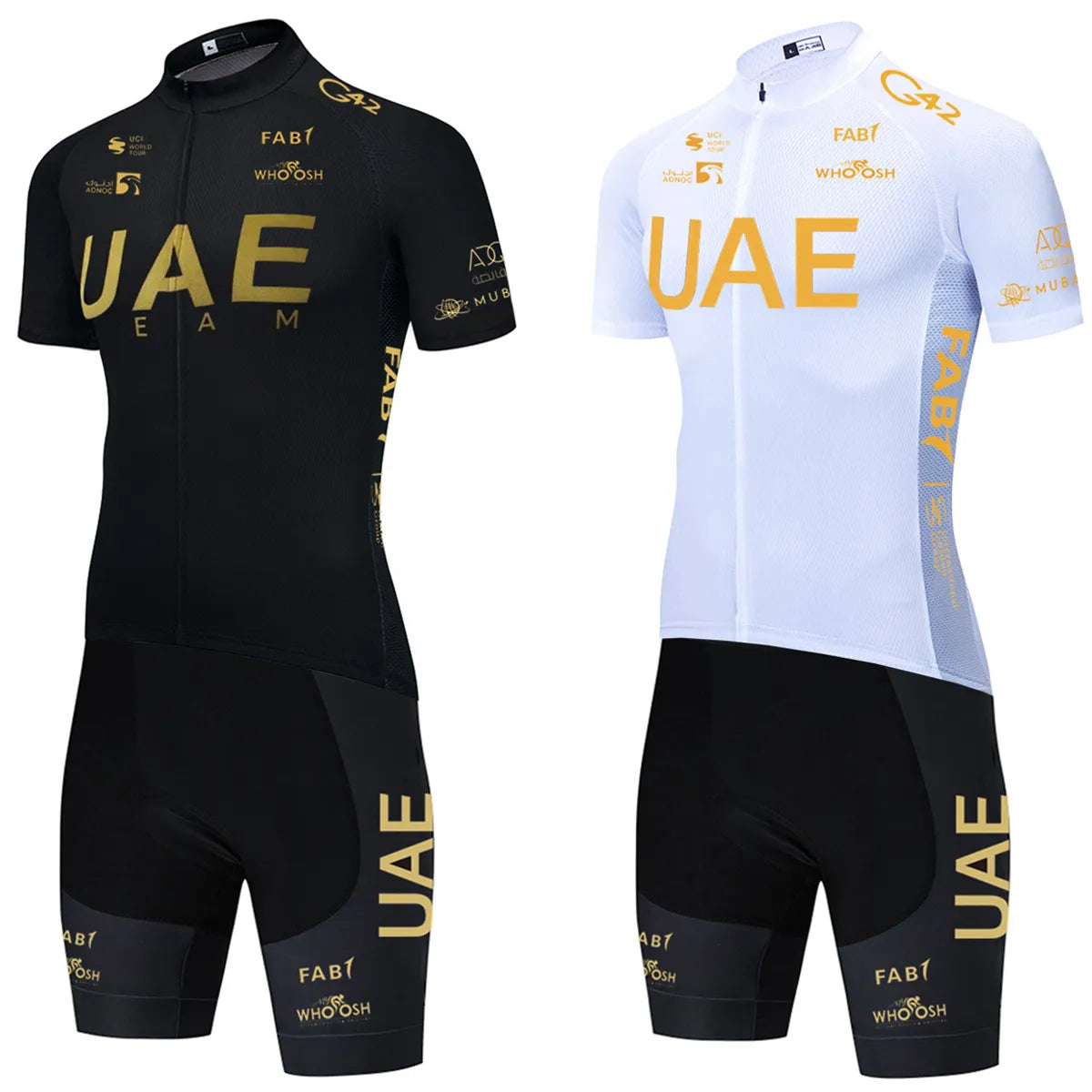 Bike wheel clip-UAE Cycling Jersey Set 2023 Man's Team Short Sleeve Cycling Clothing MTB Bike Uniform Maillot Ropa Ciclismo Summer Bicycle Wear