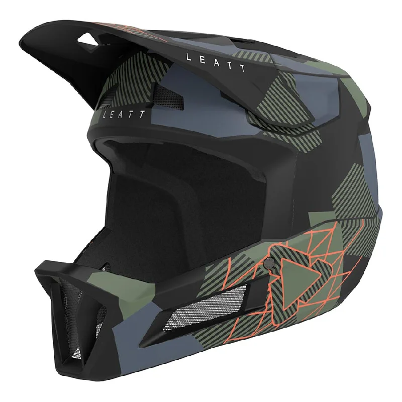 Road bike strap-Leatt MTB Gravity 2.0 Men Full Face Helmet Camo XS 53-54cm