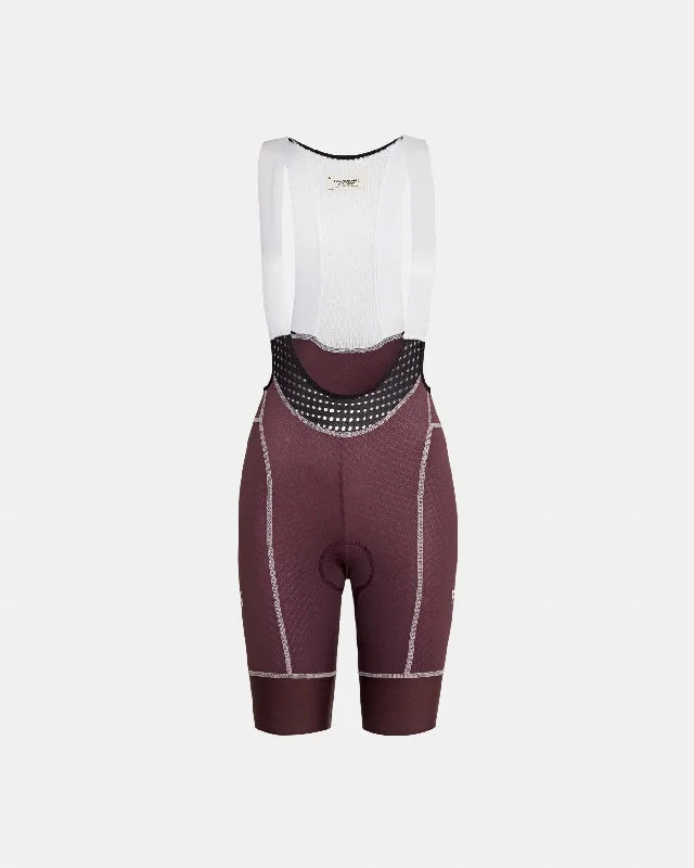 Bicycle fork clip-Women's Mechanism Bib Short - Light Burgundy