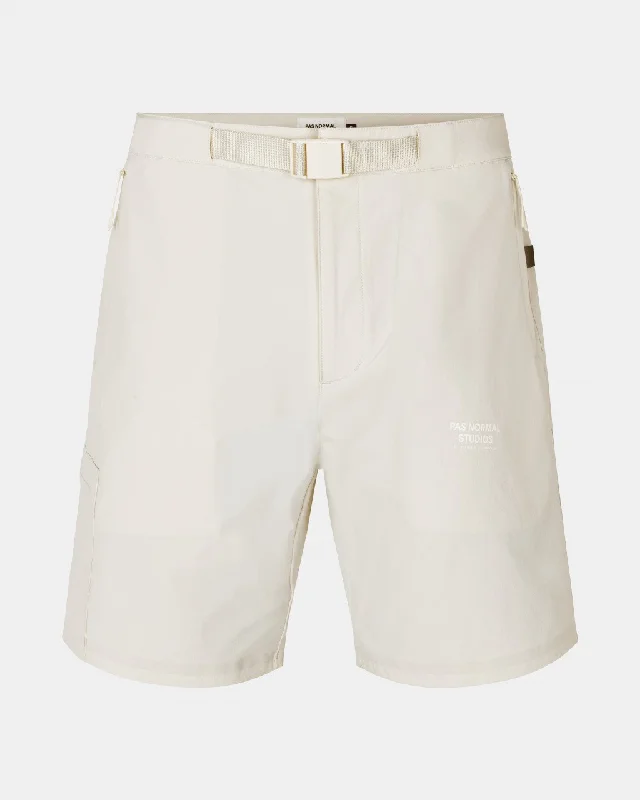 Mountain bike strap-Off-Race Shorts - Off White