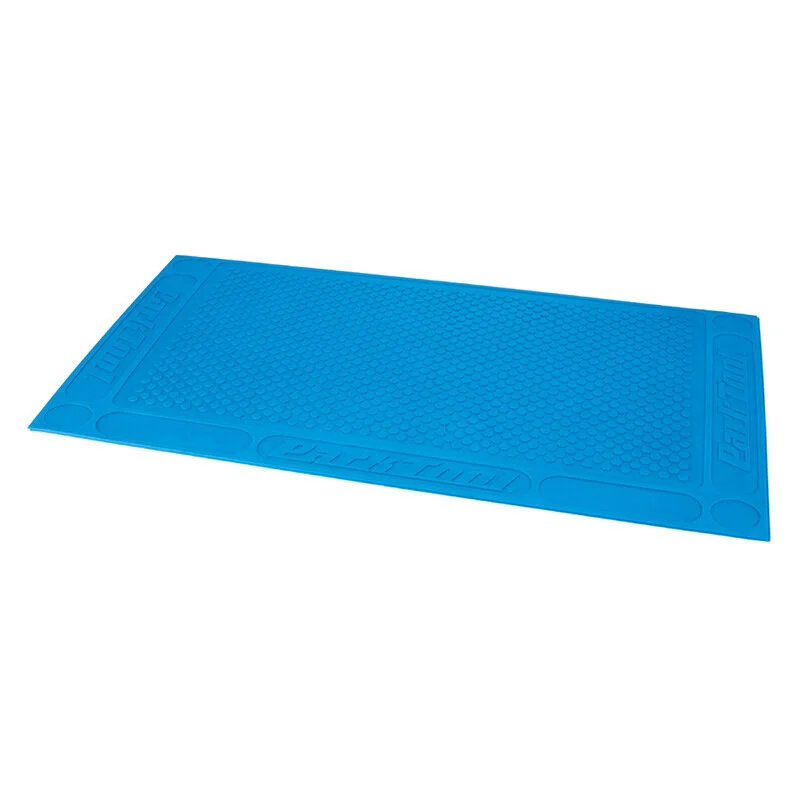 Bike tire strap-Park Tool OM-2 BENCH TOP BLUE OVERHAUL MAT 24.5" x 15"