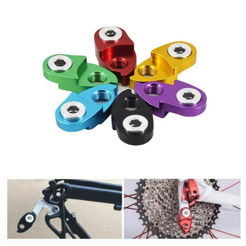 Mountain bike strap-Bicycle Rear Derailleur Hanger Extension Extender Aluminum Road Bike MTB Cycling Frame Gear Tail Hook Extender