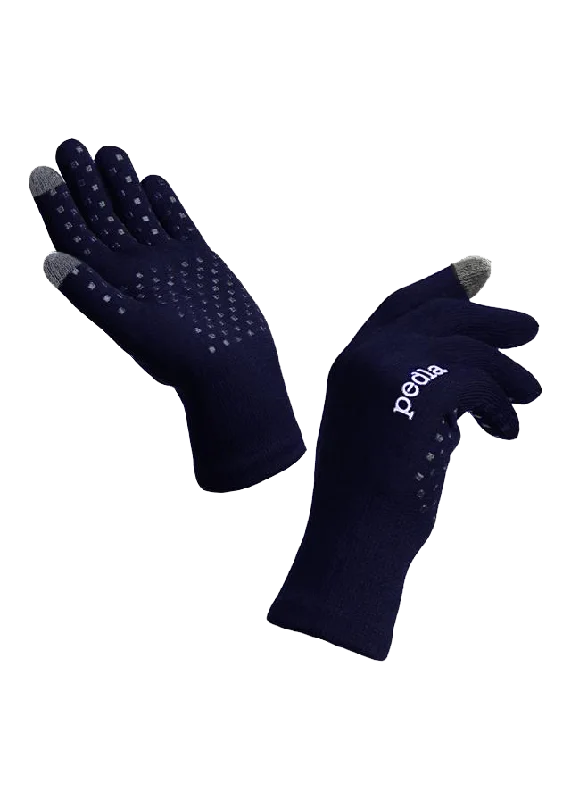 Cycling strap pad-Core / AquaSHIELD Gloves - Navy