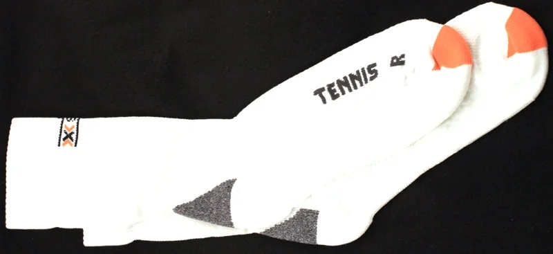 Mountain bike strap-X-SOCKS TENNIS PROFESSIONAL MSRP $32 US 6.5 - 8.5 EU 39-41 White Compression NEW