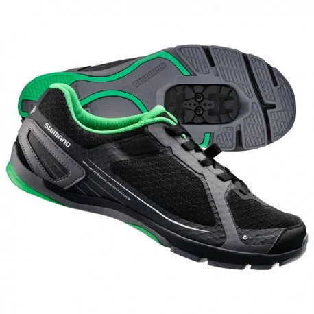 Road bike clip-Shimano CT41L Shoe Black/Green