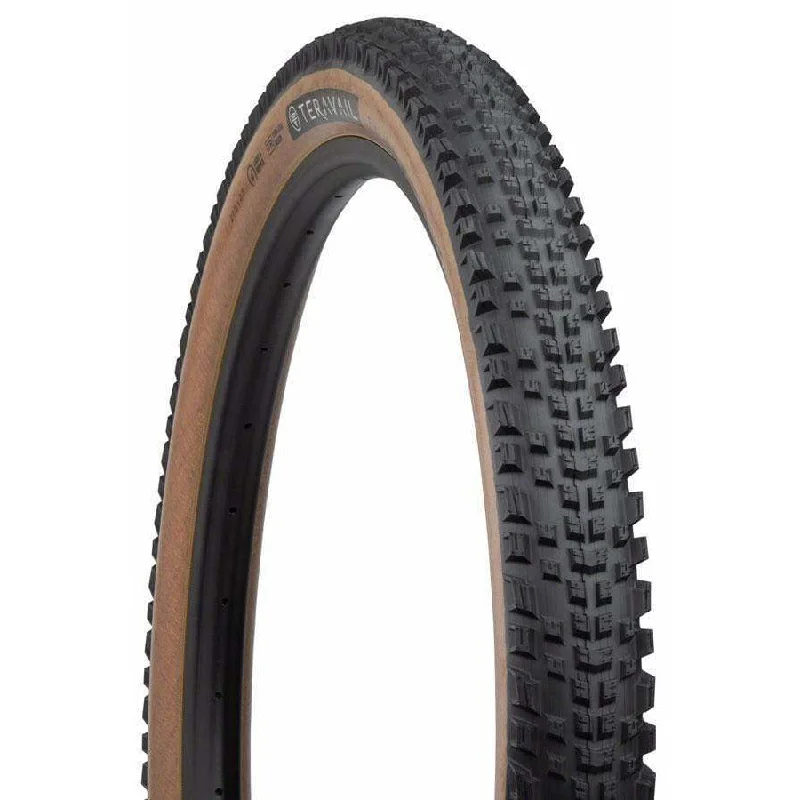 Mountain bike clip-Ehline Tire - 27.5 x 2.5 Tubeless Folding Tan Light and Supple