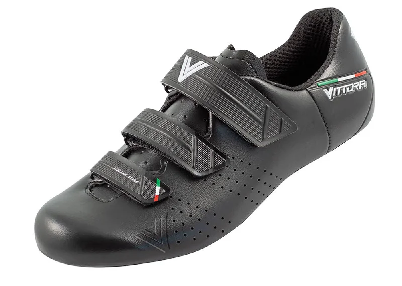 Bicycle fix pad-Vittoria Rapide Road Cycling Shoes (Black)