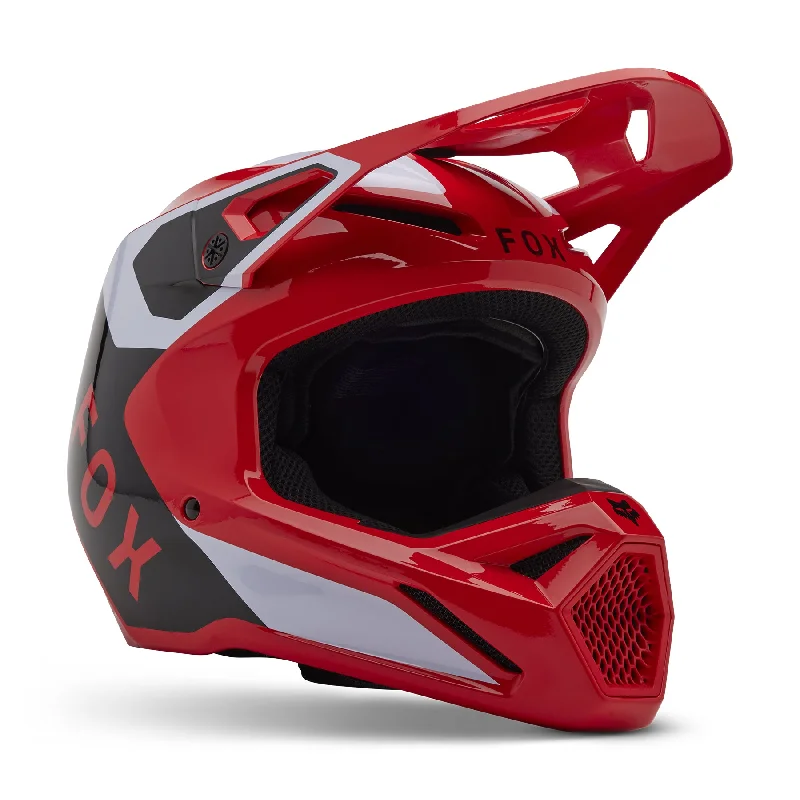 Bike seat clip-FOX 2025 V1 LEAN HELMET - FLO RED