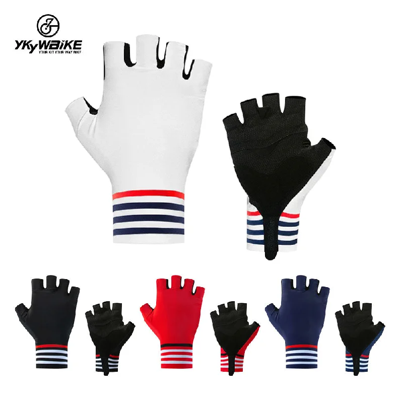 Cycling wrist clip-YKYW MTB Road Cycling Half Finger Gloves Lycra Fabric Antiskid Rubber Wear-resistant Shockproof 4 Colors